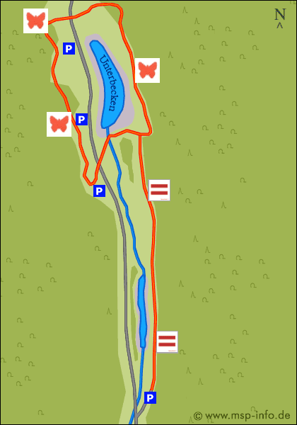 Grafische anzeige der Route (Karte).