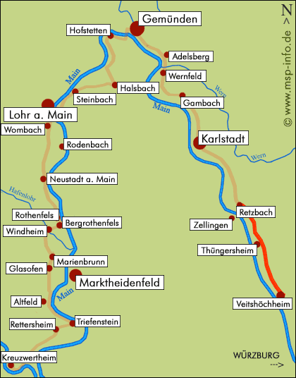 Main-Spessart Wandertour - Mainwanderweg Route 0