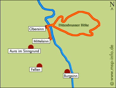 Mittelsinn - Obersinn - Dittenbrunner H&ouml;he - Mittelsinn
