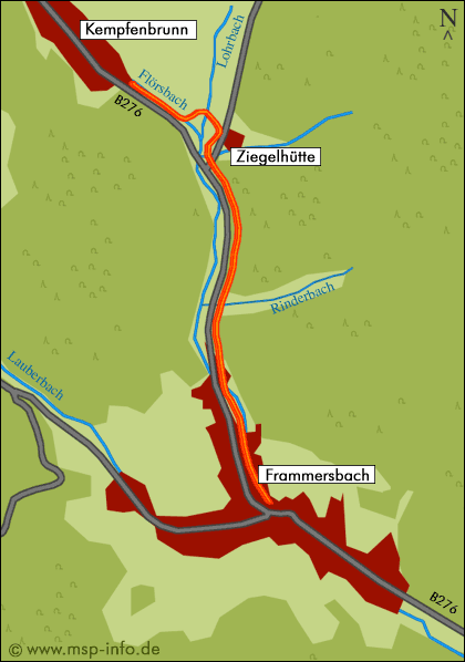 Rad -Wandweg Frammersbach - Fl&ouml;rsbachtal