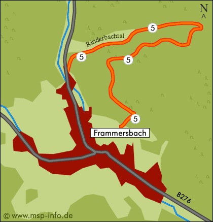 Rad- u. Wanderweg Rinderbachtal - Murrental - Frammersbach