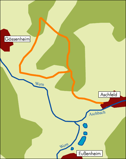 Wanderweg von Aschfeld zur Homburg