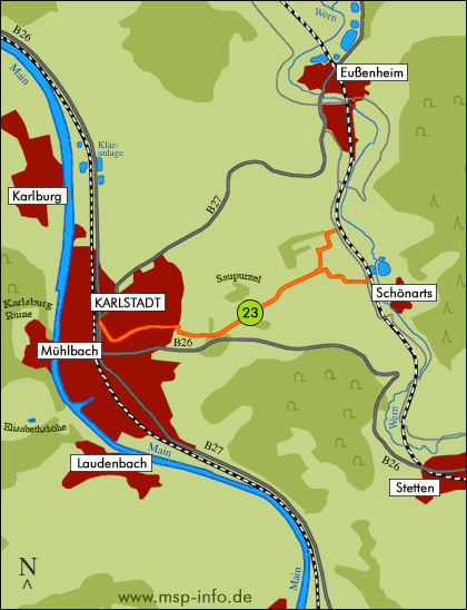 Rad- und Verbindungsweg ins Werntal