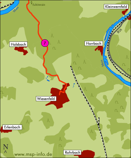 Wiesenfeld Richtung Sch&ouml;nrain