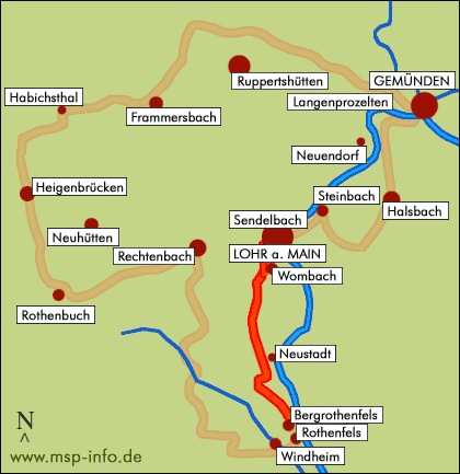Wanderung Rothenfels - Lohr