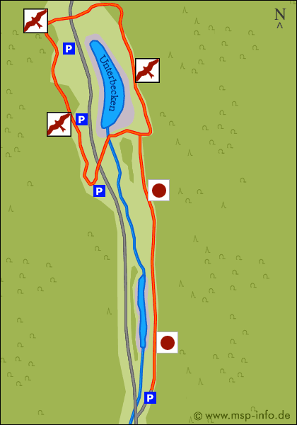 Grafische anzeige der Route (Karte).