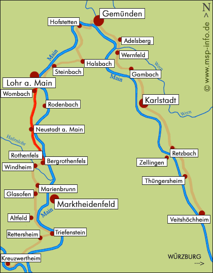 Main-Spessart Wandertour - Mainwanderweg Route 5
