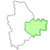 Landkreis Main-Spessart. Das Regionale Gebiet ist farblich markiert.