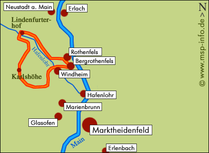 Rundwanderung Bergrothenfels - Karlshöhe - Wachengrund