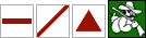 roter Querbalken, roter Schrägbalken, rotes Dreieck, Wilddieb